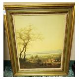 Large beautifully framed print of farmers