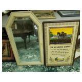 Lot of The Selkirk Grace framed cloth print and