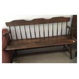 5 foot solid wood bench