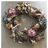 Floral & grapevine wreath