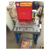 Fisher price workbench & coloring book
