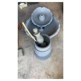 Plastic garden fountain 36 inches wide