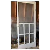 Old wooden screen door 80 inches x 32 inches