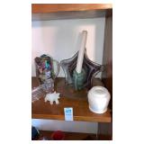 Lot- milk glass aseptic cotton holder dentist