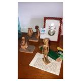 Lot- Drs award for bravery, small figures,pencil