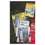 Stack of model railroading books asst