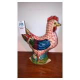 Tin litho Cackling Hen of Paradise windup toy