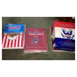 Lot of postage stamp collector albums