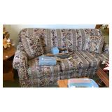 Tapestry floral stripe sofa
