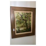 Framed oil painting signed I. Cafieri