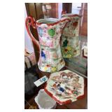 Oriental chocolate pot w/ coaster no lid