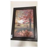 Framed fall country scene