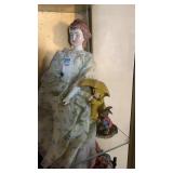 Shelf lot, special friends figurine ,  glass