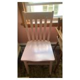 Pink wooden chair