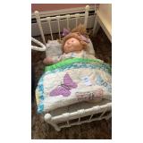 Baby doll with bed