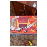 Fisher price box only fire station , 
Plastic