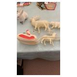 Lot of Vintage celluloid Christmas lot, also 4