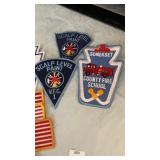 9 assorted fire patches