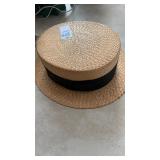 Custgh old straw hat