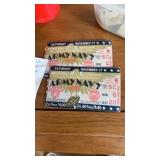 Army Navy tickets from 1937, assorted stamps ,