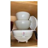 Plastics stack lot colanders