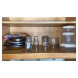 Shelf lot kitchen storage, stove burner liners