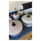 Set of nonstick cookware 4pcs w/lids