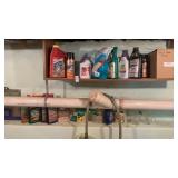 Two shelves of weed and bug killer