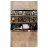 Metal tool box and contents