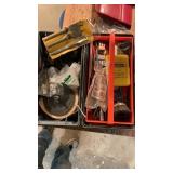 Plastic tool box and contents