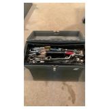 Craftsman plastic tool box and contents