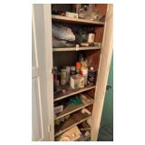 Shelf lots of paints, propane and plumbing