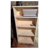 Wooden shelf unit 48 inches tall