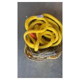 Tray lot of rope and tow rope