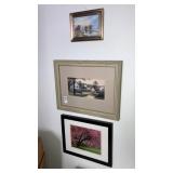 Framed prints and photo