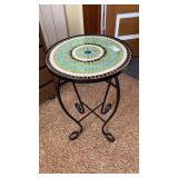 Round metal table 14 inches