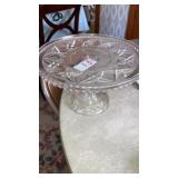 Vintage glass cake stand