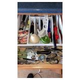Kitchen drawer contents utensils knives lot