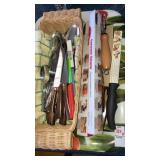 Tray of flatware knives