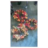 3 fall wreaths