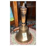 Brass schoolmasters bell