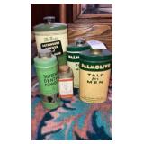 Lot of vintage bath product tins 5 pcs