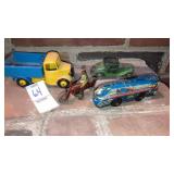 Dinky toys England truck, tin litho mini Disney
