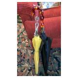 2 lucite handled umbrellas