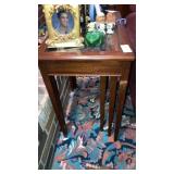 Glass top nesting side tables set of 3 no