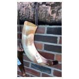 Natural horn powder horn