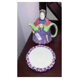 Figural England teapot and 1903 porcelain pot
