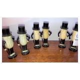 3 sets Mr Peanut plastic salt & pepper shakers