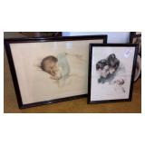 Bessie Pease Gutmann baby print & Victorian