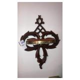 Durawood ornate small wall shelf